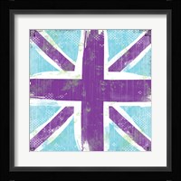 Union Jack Purple and Blue Fine Art Print