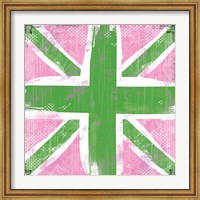 Union Jack Pink and Green Fine Art Print
