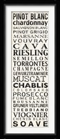 Pinot Blanc - White Fine Art Print