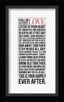 Fall in Love 1 Framed Print