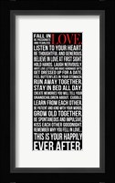 Fall in Love 2 Framed Print