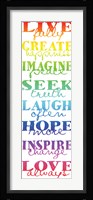 Live Fully 4 Framed Print
