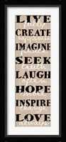 Live Fully 9 Framed Print
