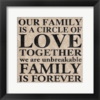 Our Family 2 Framed Print