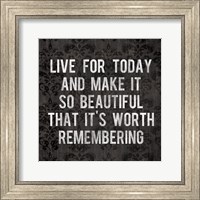Live for Today 1 Fine Art Print