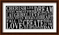 Cherish Live Dream 2 Fine Art Print