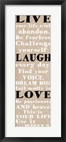 Live Laugh Love 2 Fine Art Print
