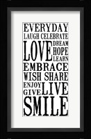 Everyday 1 Framed Print