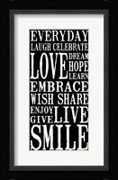 Everyday 2 Framed Print