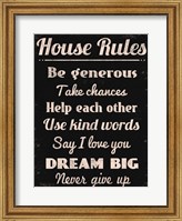 House Rules 2 Fine Art Print