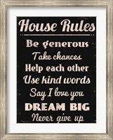 House Rules 2 Fine Art Print