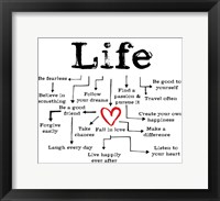 Life Chart 1 Fine Art Print