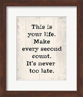 Make Every Second Count Fine Art Print