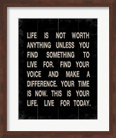 Life is not Worth Anything 2 Fine Art Print
