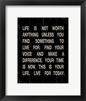 Life is not Worth Anything 2 Fine Art Print