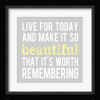Make It So Beautiful 3 Framed Print