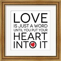 Love is Just A Word 1 Fine Art Print