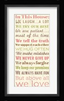 In This House 1 Framed Print