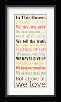 In This House 2 Framed Print