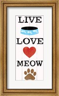 Live Love Meow Fine Art Print