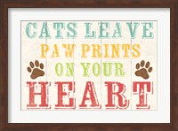 Cats Leave Paw Prints 1 Fine Art Print