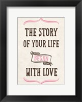 The Story of Your Life Fine Art Print