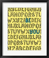Be You Alphabet Fine Art Print