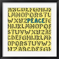 Peace Alphabet Fine Art Print