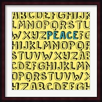 Peace Alphabet Fine Art Print