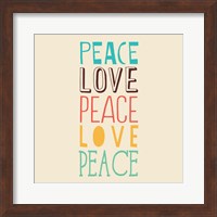 Peace Love 3 Fine Art Print