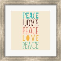 Peace Love 3 Fine Art Print