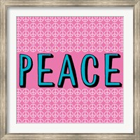Peace - Blue and Pink Fine Art Print