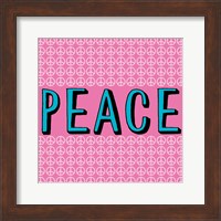 Peace - Blue and Pink Fine Art Print