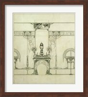 Design for the Boutique of Jeweller Fouquet, 6, Rue Royale Fine Art Print