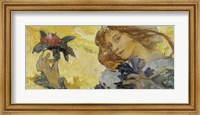 Woman with Rose Fine Art Print
