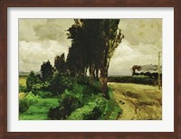 Railway in a landscape, 1890-95 Fine Art Print