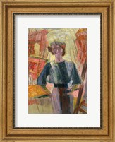 Study of a Woman with Houses, c. 1910-1916 Fine Art Print