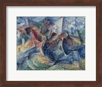 Horse, Horseman and Group of Houses Fine Art Print