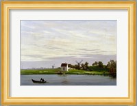 Landscape with Windmills Fine Art Print