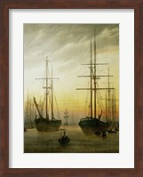 Ships in the Harbour, 1774-1840 Fine Art Print