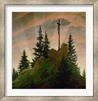 The Cross in the Mountains  1807-1808 Fine Art Print