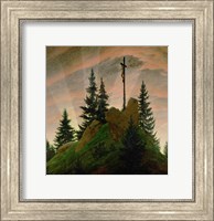 The Cross in the Mountains  1807-1808 Fine Art Print
