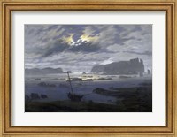 Northern Sea by Moonlight Fine Art Print
