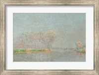 Fog on the River Lys Canvas Fine Art Print