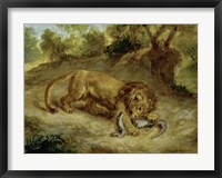 Lion and Cayman, 1855 Fine Art Print