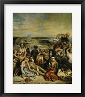 The Massacre of Chios Greek Families Waiting for Death or Slavery, 1824 Fine Art Print
