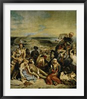 The Massacre of Chios Greek Families Waiting for Death or Slavery, 1824 Fine Art Print