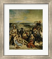 The Massacre of Chios Greek Families Waiting for Death or Slavery, 1824 Fine Art Print