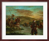 Fording a River in Morocco, 1858 Fine Art Print
