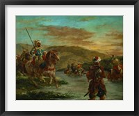 Fording a River in Morocco, 1858 Fine Art Print
